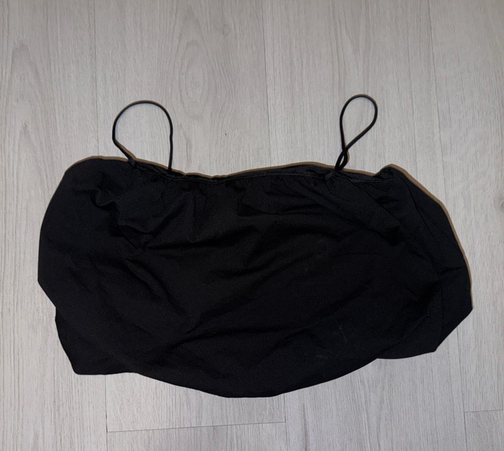 Ballon top, zwart, merk: H&M, maat: S, Kleding | Dames, Tops, Zwart, Nieuw, Ophalen of Verzenden, Maat 36 (S)