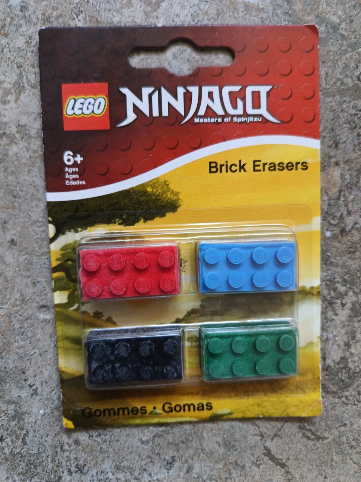 LEGO Ninjago Gummen - Brick Erasers (4 stuks), Lego, Accessoire, Nieuw, Ophalen of Verzenden