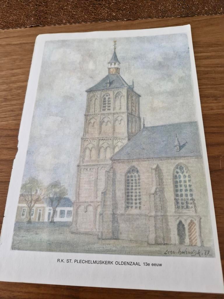 Prenten kerken Oldenzaal en Deventer, Ophalen of Verzenden, Overijssel