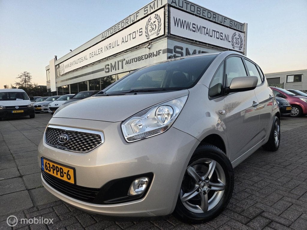 Kia Venga 1.4 CVVT Seven AC/CC/Trekhaak/Dealerond., Auto's, Kia, Voorwielaandrijving, Euro 5, Stof, Gebruikt