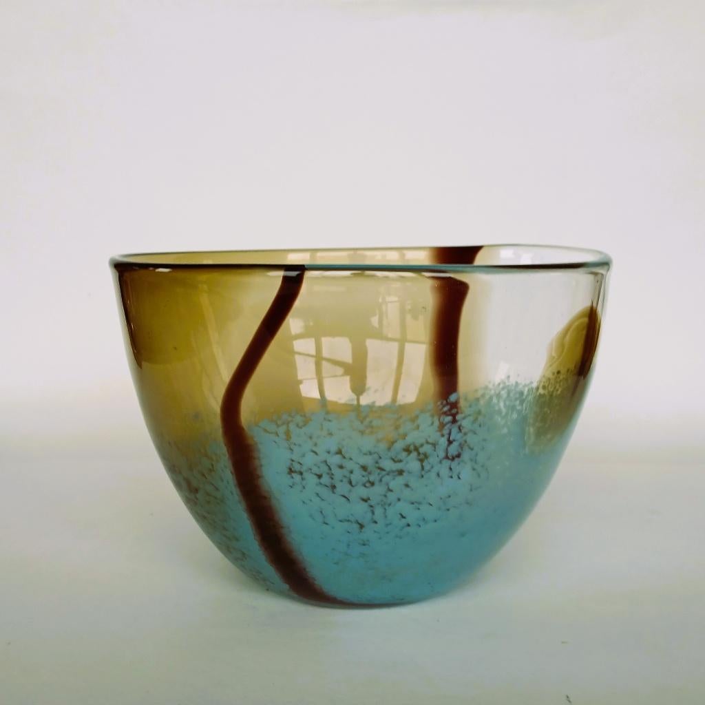 Salad Bowl Schaal Artglass, Antiek en Kunst, Antiek | Glas en Kristal, Ophalen of Verzenden
