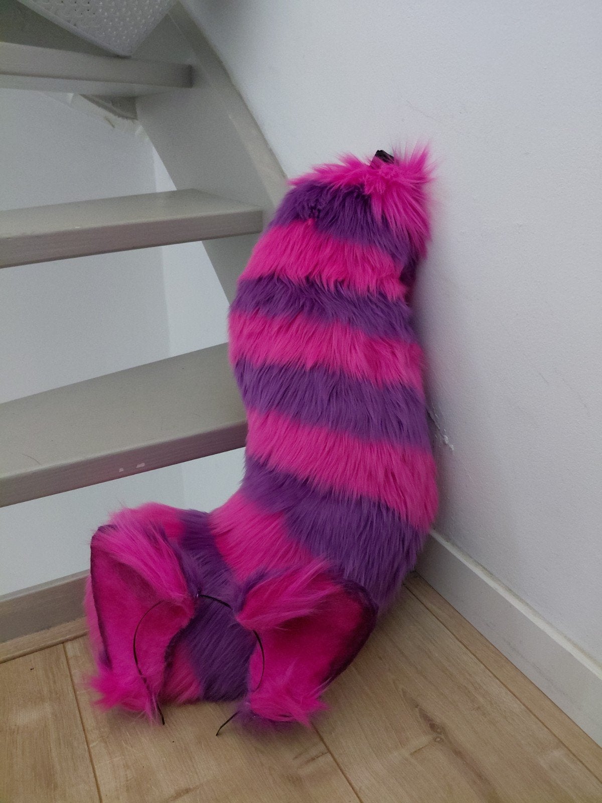 Chesire Cat cosplay | Ears and tail set | Furry, Ophalen of Verzenden, Nieuw, Accessoires