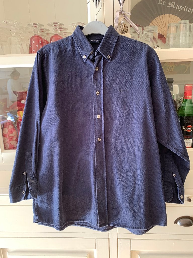 overhemd - B.A.G. - donkerblauw - maat 152 - ZGAN, Overhemd of Blouse, Ophalen of Verzenden, Zo goed als nieuw, B.A.G.