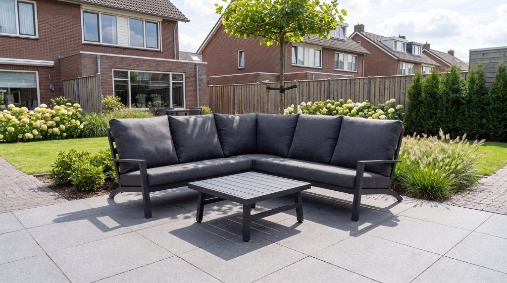 Tierra outdoor Lima corner set compleet  AANBIEDING € 799,-, Ophalen of Verzenden, Loungeset, Bank, Nieuw