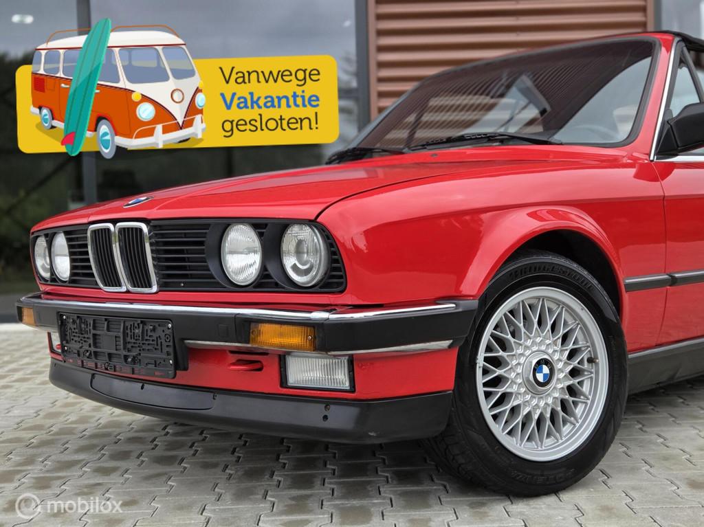 BMW 3-serie Cabrio 320i 6 cilinder e30 roestvrij originele s, Auto's, Achterwielaandrijving, Gebruikt, Leder, Bedrijf