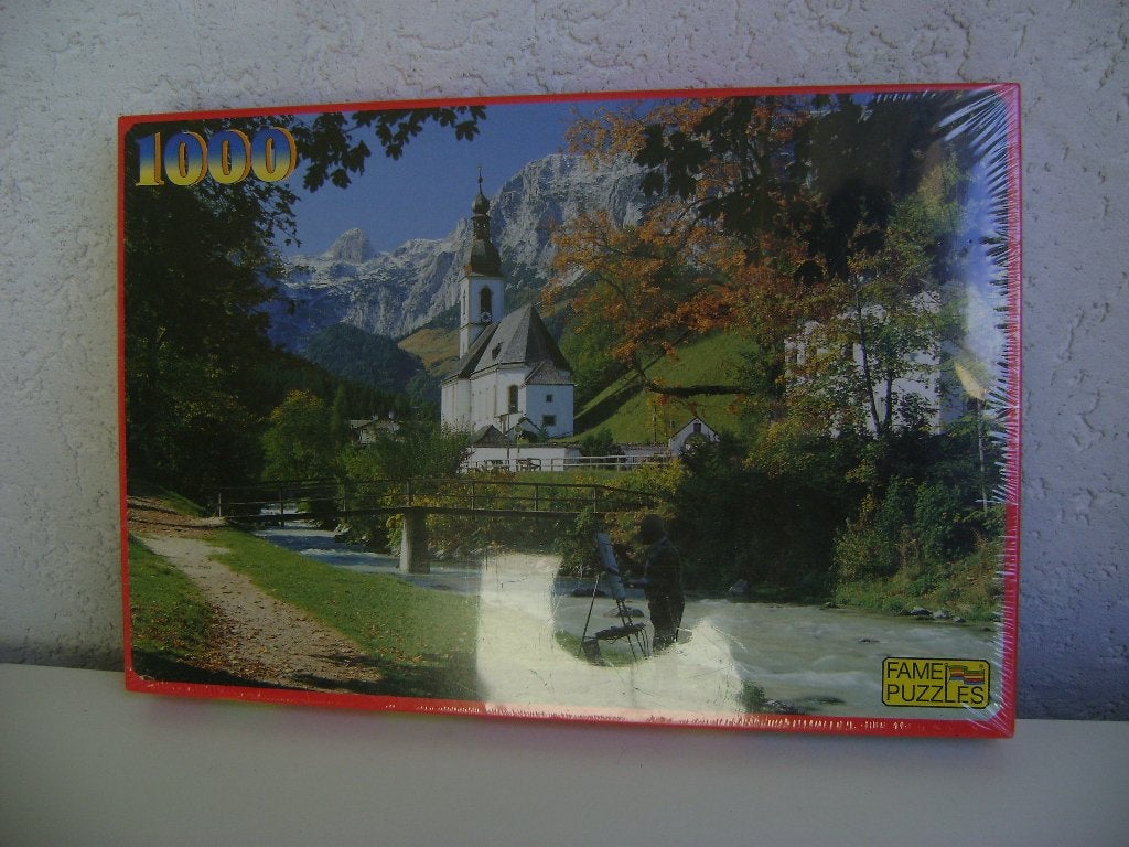 nieuw nog in verpakking legpuzzel 1000 st van bergenen kerk, Ophalen of Verzenden, 500 t/m 1500 stukjes, Zo goed als nieuw, Legpuzzel