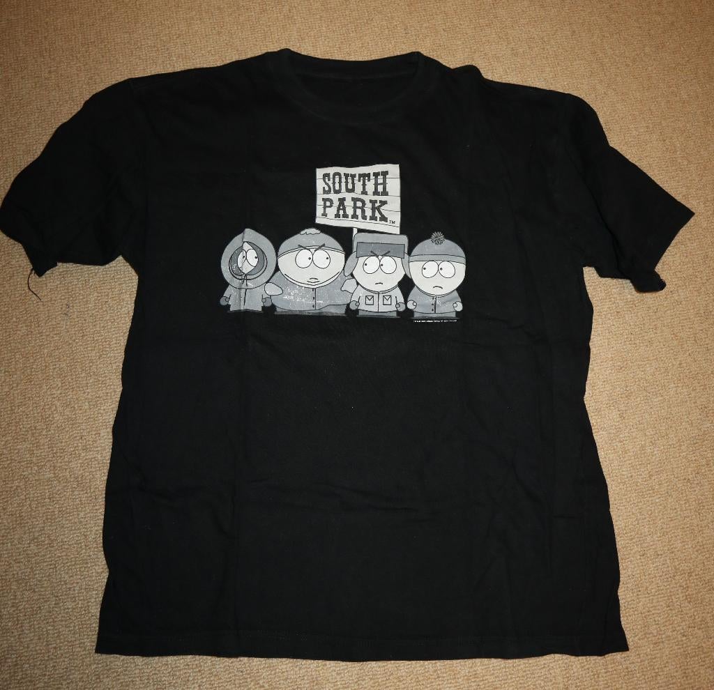 South Park t-shirt zwart met karakters vintage, Kleding | Heren, Ophalen, Zwart
