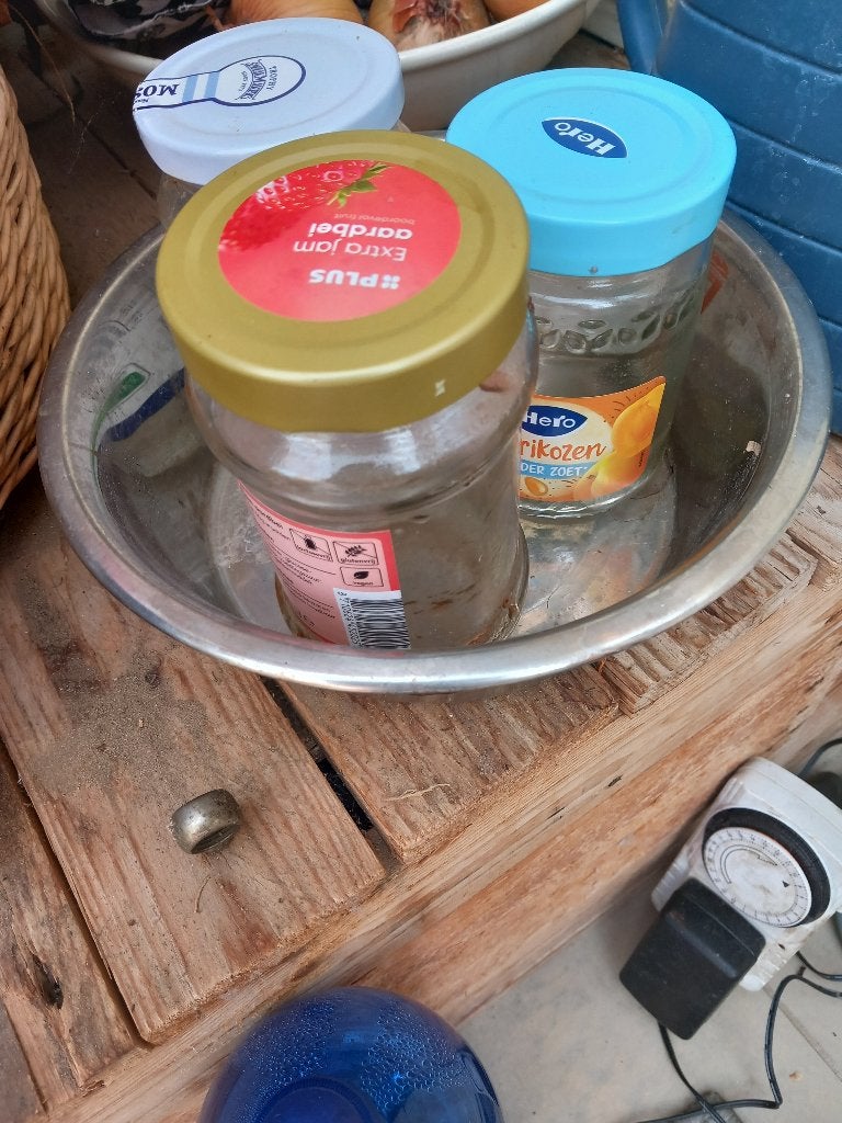 Lege glazen potten, Voorraadpot, Ophalen, Gebruikt, Glas