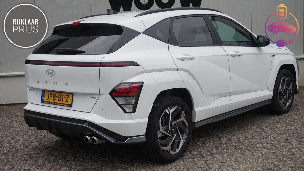 Hyundai Kona 1.6 GDI HEV Comfort N-line Edition, Auto's, Hyundai, 12 maanden, Stof, Gebruikt, Euro 6