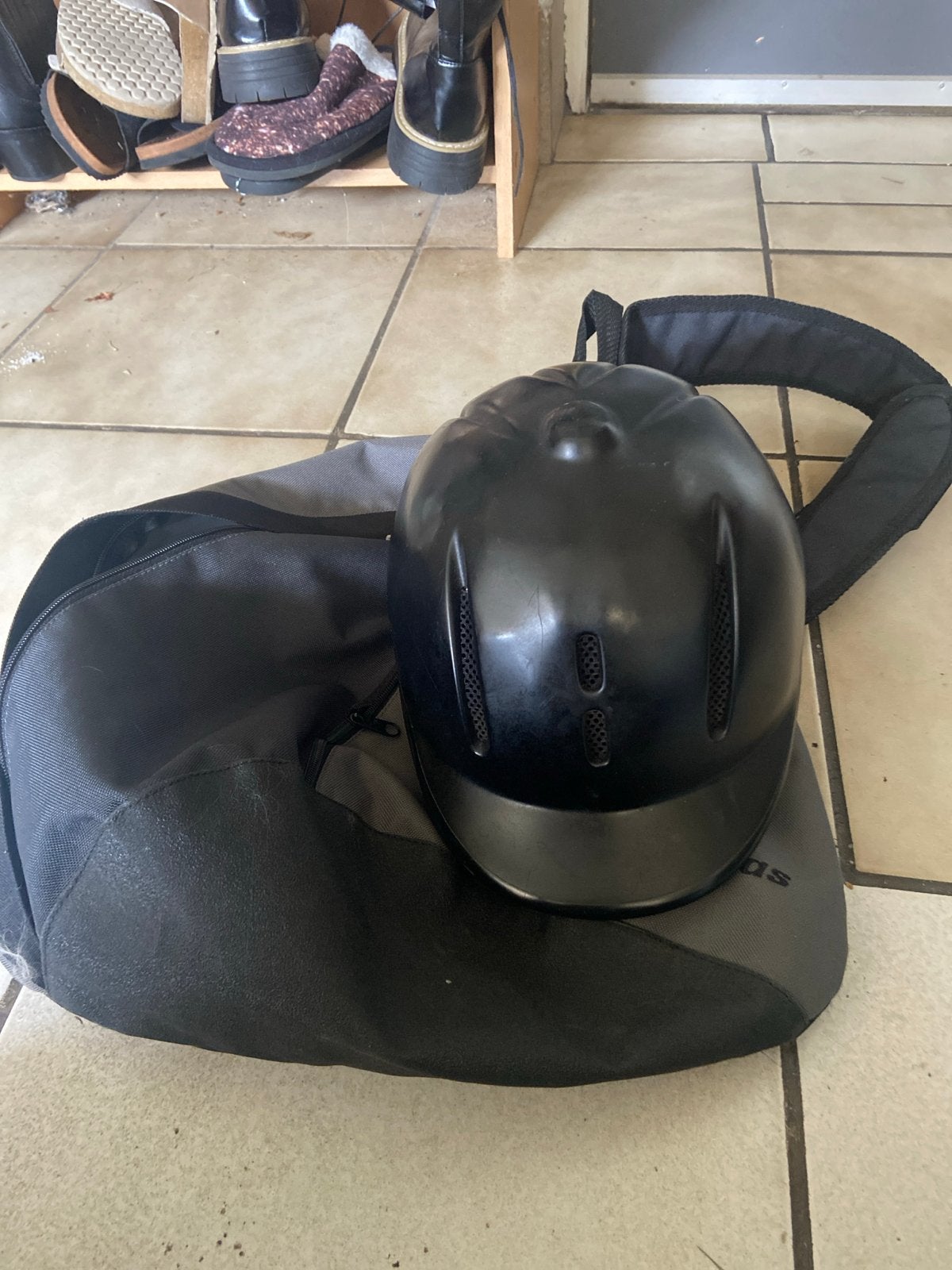 Ruiter cap met speedglass cap tas, Dieren en Toebehoren, Paarden en Pony's | Overige Paardenspullen, Ophalen