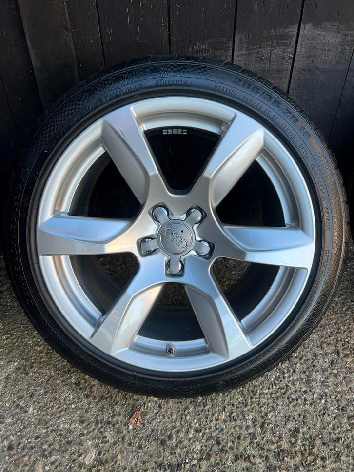 Originele Audi R8 velgen a4 a5 tpms 18? zomer set 7mm contin, Auto-onderdelen, Niet ingevuld, 18 inch, Gebruikt, 285 mm