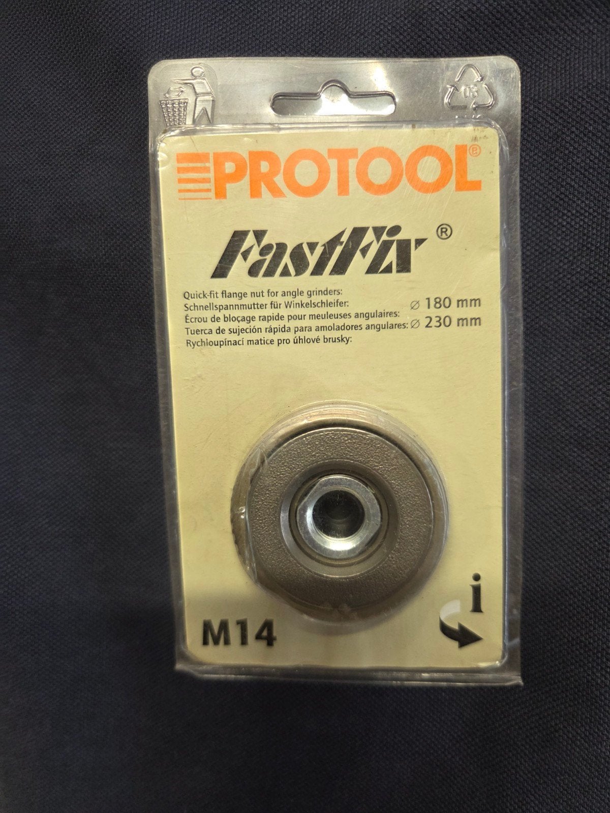 Protool Snelspanmoer haakse slijper Fastfix M14 - 614202, Ophalen of Verzenden, Nieuw, 1000 watt of meer, Haakse handslijpmachine