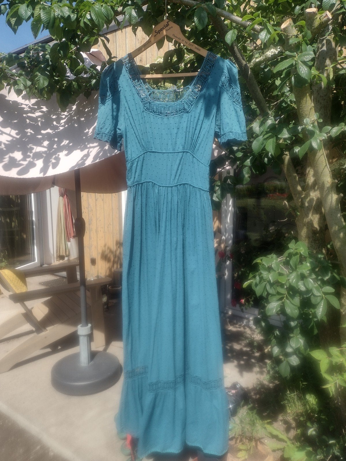 Prachtige jurk, Kleding | Dames, Maat 38/40 (M), Overige typen, Blauw, Ophalen of Verzenden