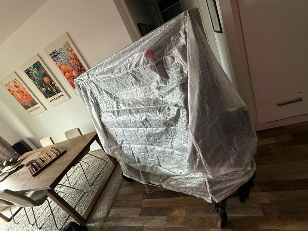Kettler K10 Tafeltennistafel met beschermhoes, Sport en Fitness, Tafeltennis, Ophalen, Zo goed als nieuw, Tafel Indoor, Inklapbaar