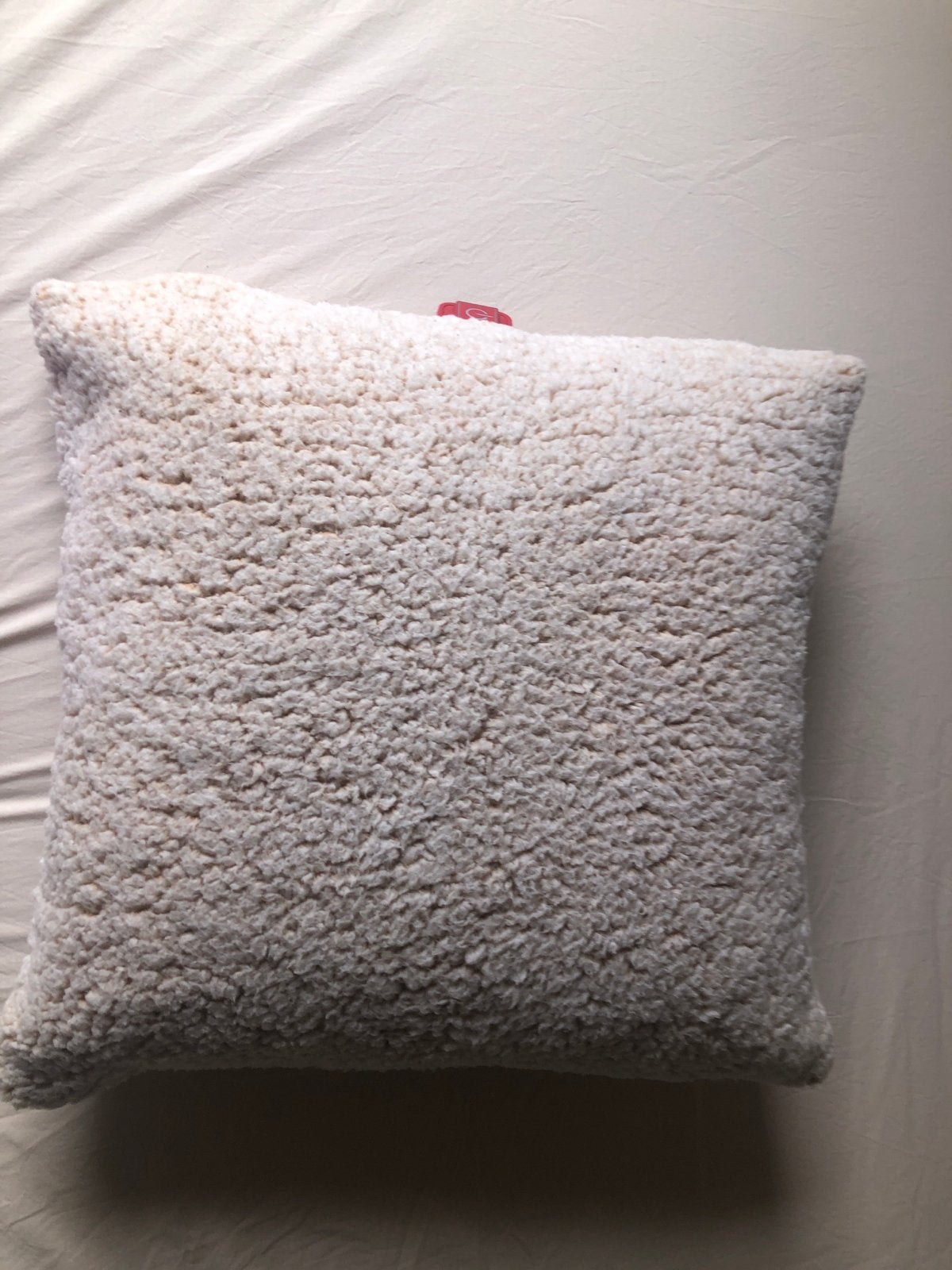 Warmtekussen Hema inclusief beige teddy kussenhoes, Huis en Inrichting, Woonaccessoires | Kussens, Ophalen, Overige merken, Inclusief binnenkussen
