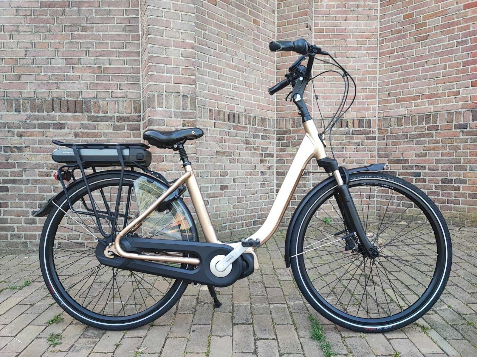 Stella livorno gold elektrische fiets - 5642 km, Fietsen en Brommers, Elektrische fietsen, 47 tot 51 cm, Ophalen, Zo goed als nieuw