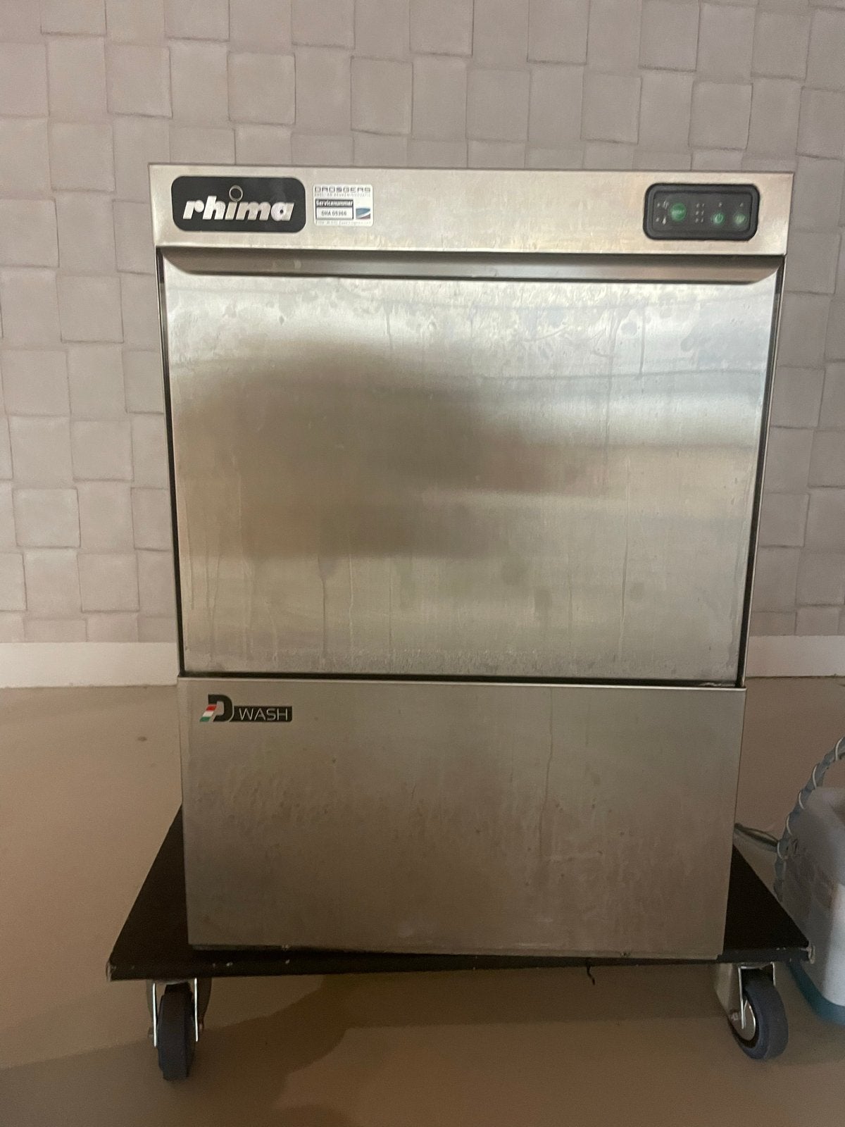 Professionele Rhima vaatwasser DW009D  €1.250, Ophalen, 60 cm of meer, Zo goed als nieuw, Energieklasse A of zuiniger