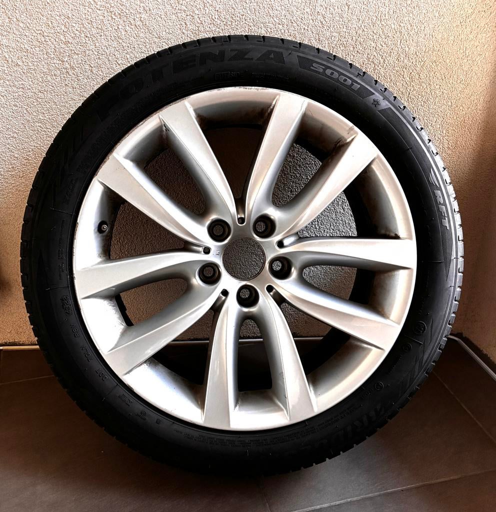 Prijsdaling!! BMW F10/F11 breedset velgen + banden Style 331, Gebruikt, 275 mm, Banden en Velgen, Personenwagen