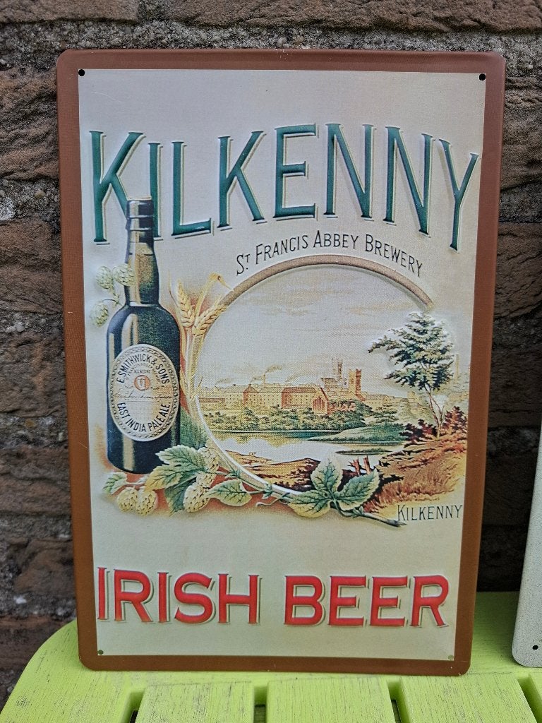 Reclamebord Kilkenny Irish beer, Ophalen of Verzenden, Nieuw, Reclamebord, Plaat of Schild, Overige merken