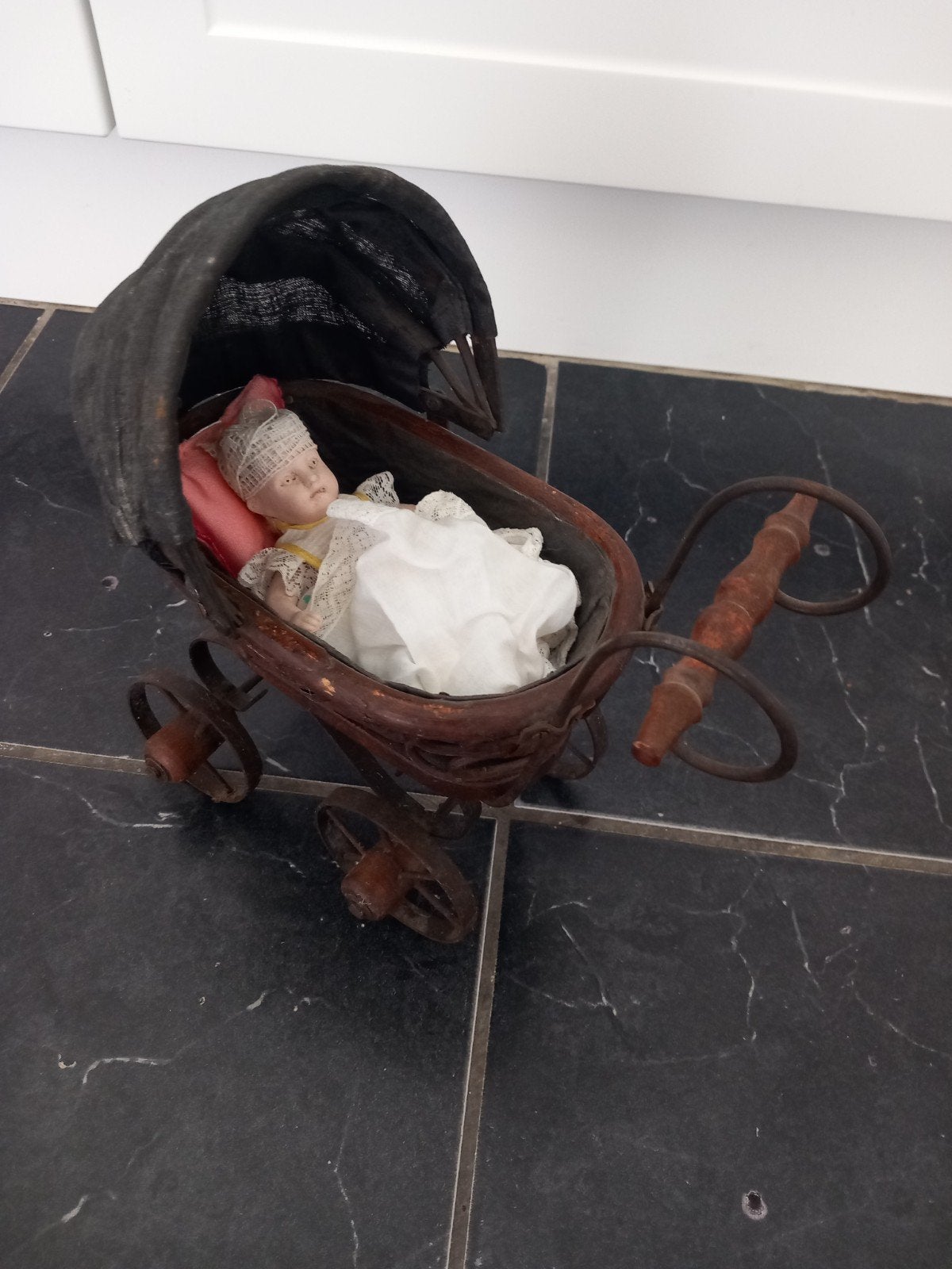 oude Poppen wagentje, Ophalen of Verzenden, Gebruikt