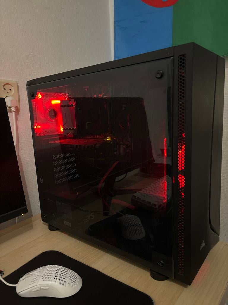 Gaming PC - Ryzen 7, 16GB RAM, GTX 1050, Computers en Software, Desktop Pc's, Zo goed als nieuw, 3 tot 4 Ghz, 16 GB, Met videokaart