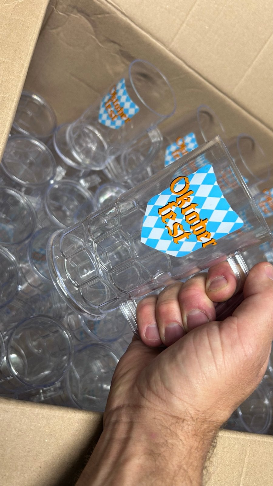 Oktoberfest Bierpullen - Set van 80 stuks, Huis en Inrichting, Overige typen, Kunststof, Nieuw, Ophalen of Verzenden