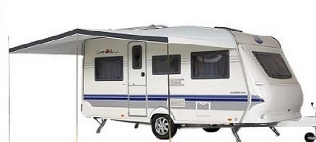 Luifel maat 8, grijs blauw Compleet met buizenframe, Ophalen, Zo goed als nieuw