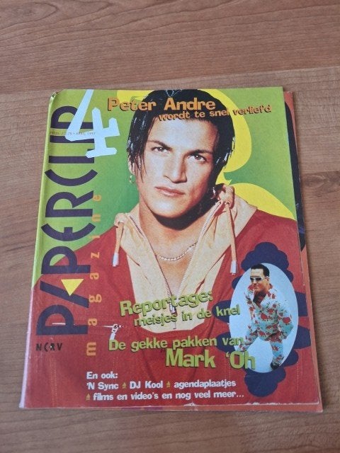 Paperclip 1997 Peter Andre Backstreet Boys 'N Sync Inxs, Boeken, Ophalen of Verzenden, Gelezen, Muziek, Film of Tv