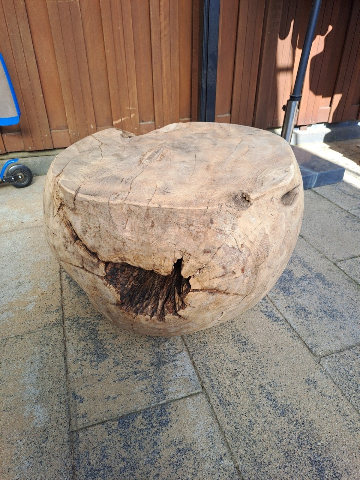 Unieke Teak Houten Wortel Blok - Salontafel of Zitje, Ophalen, 50 tot 100 cm, 50 tot 100 cm, Vierkant