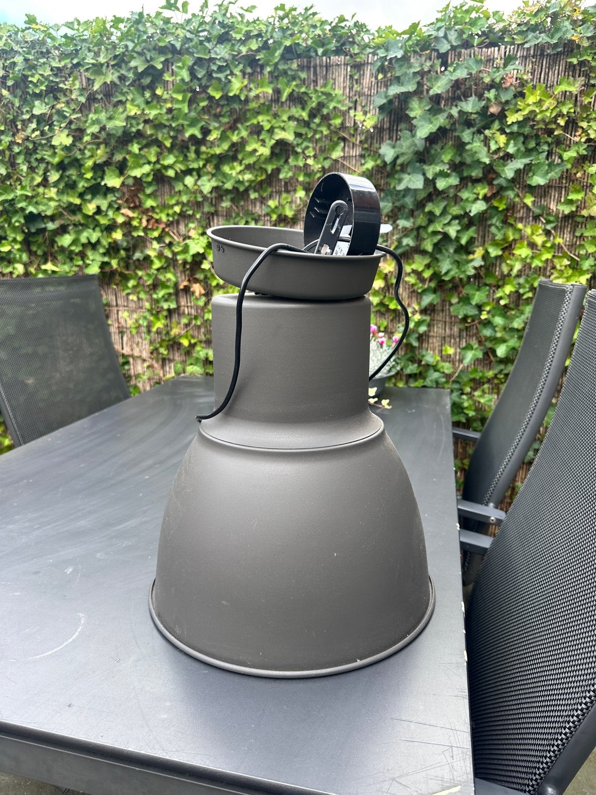 Set van 2: Hanglamp en Staande Lamp (IKEA), Ophalen, E27 (groot), Zo goed als nieuw, Metaal