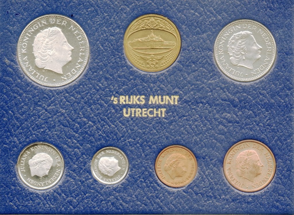 JULIANA MUNT SET 1979 6 MUNTEN + PENNING, Ophalen of Verzenden, Koningin Juliana, 2½ gulden, Setje