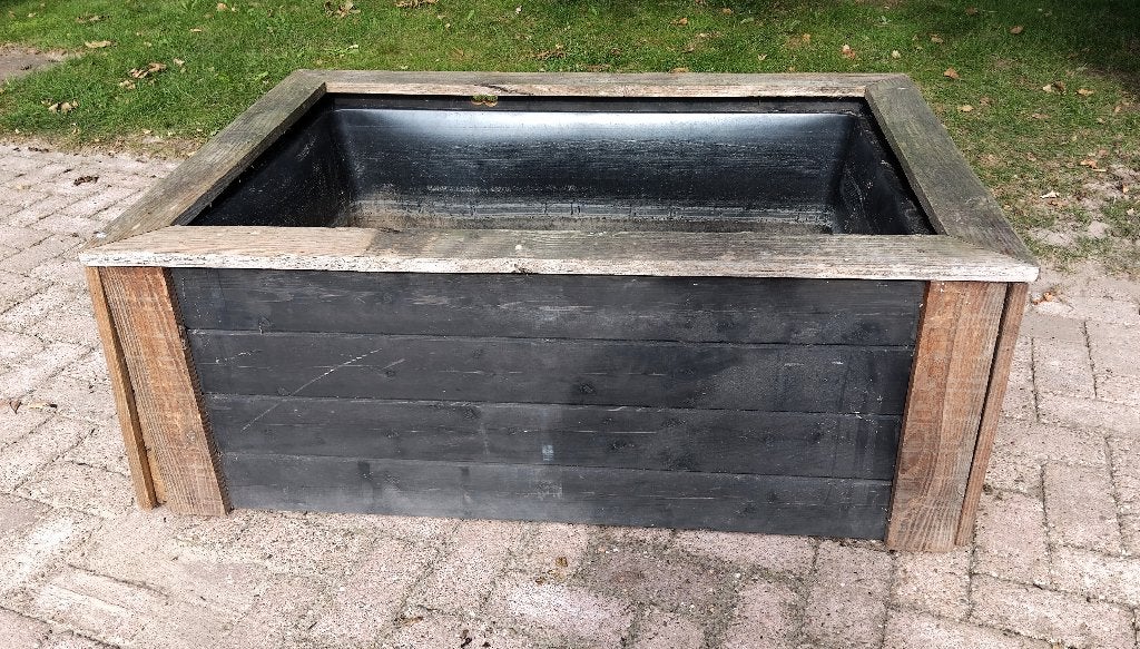 Vijverbak Ubbink met douglashouten omlijsting, Tuin en Terras, Ophalen, Gebruikt