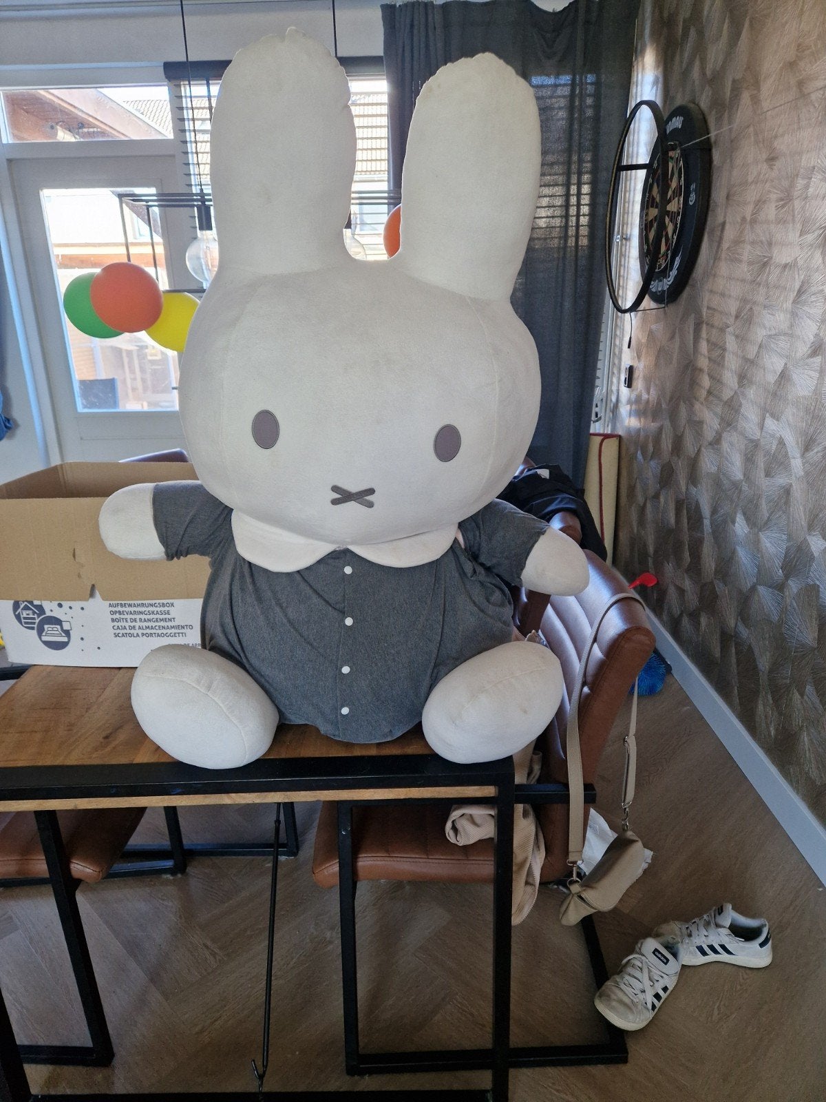 Grote Nijntje knuffel met kleding, Kinderen en Baby's, Ophalen, Gebruikt, Overige merken, Konijn