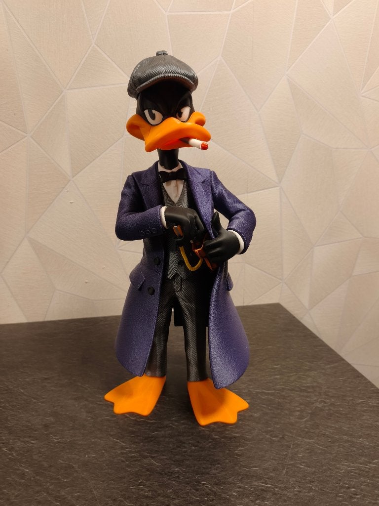 Daffy Duck Peaky Blinders Beeldje – XL Formaat (50 cm!), Ophalen of Verzenden, Zo goed als nieuw, Dier