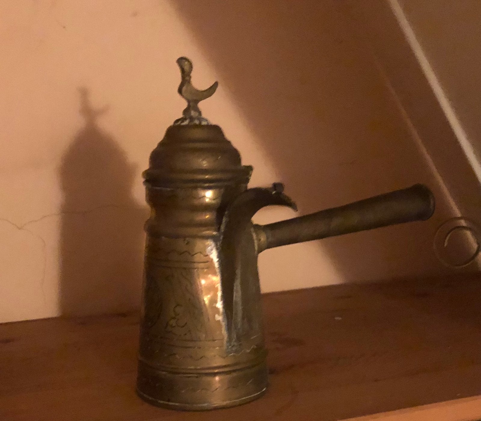 Koperen oliekan, Ophalen, Koper