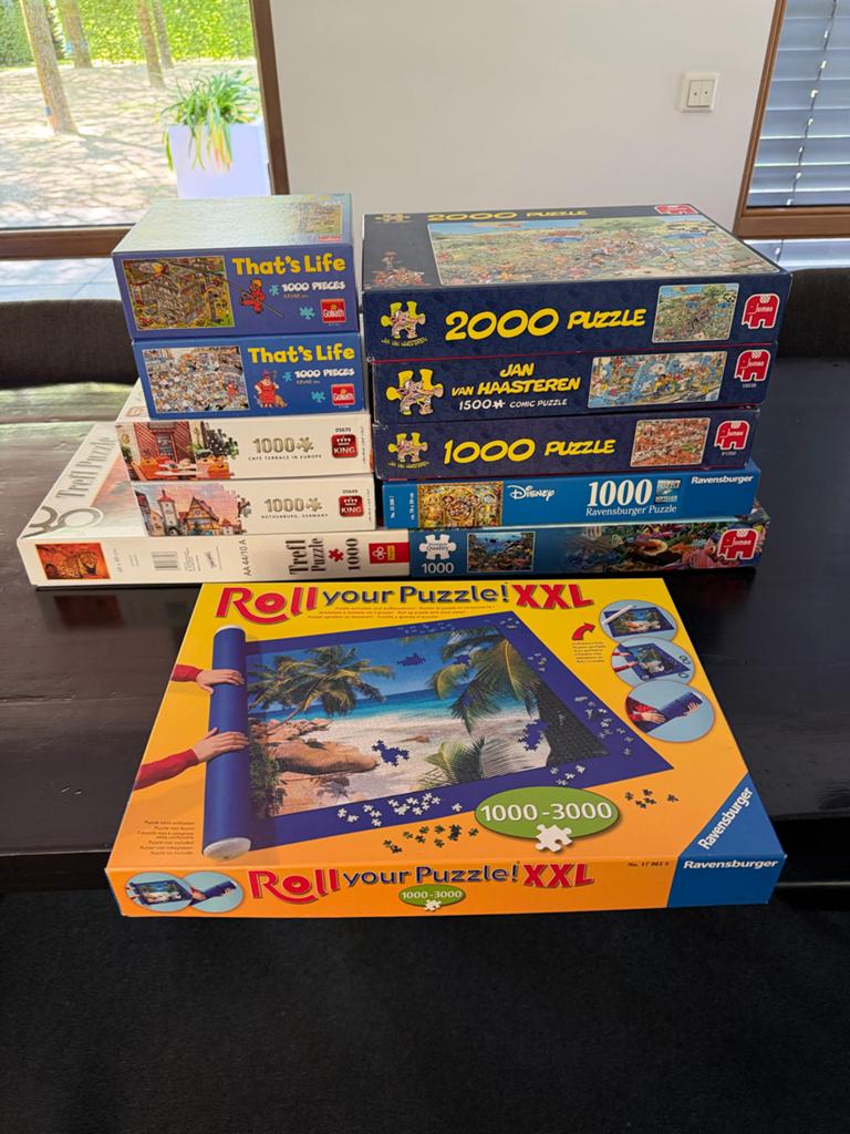 10 Puzzels NIEUW!!! (Jan van Haasteren, etc) + XXL Puzzelmat, Hobby en Vrije tijd, Denksport en Puzzels, Ophalen of Verzenden