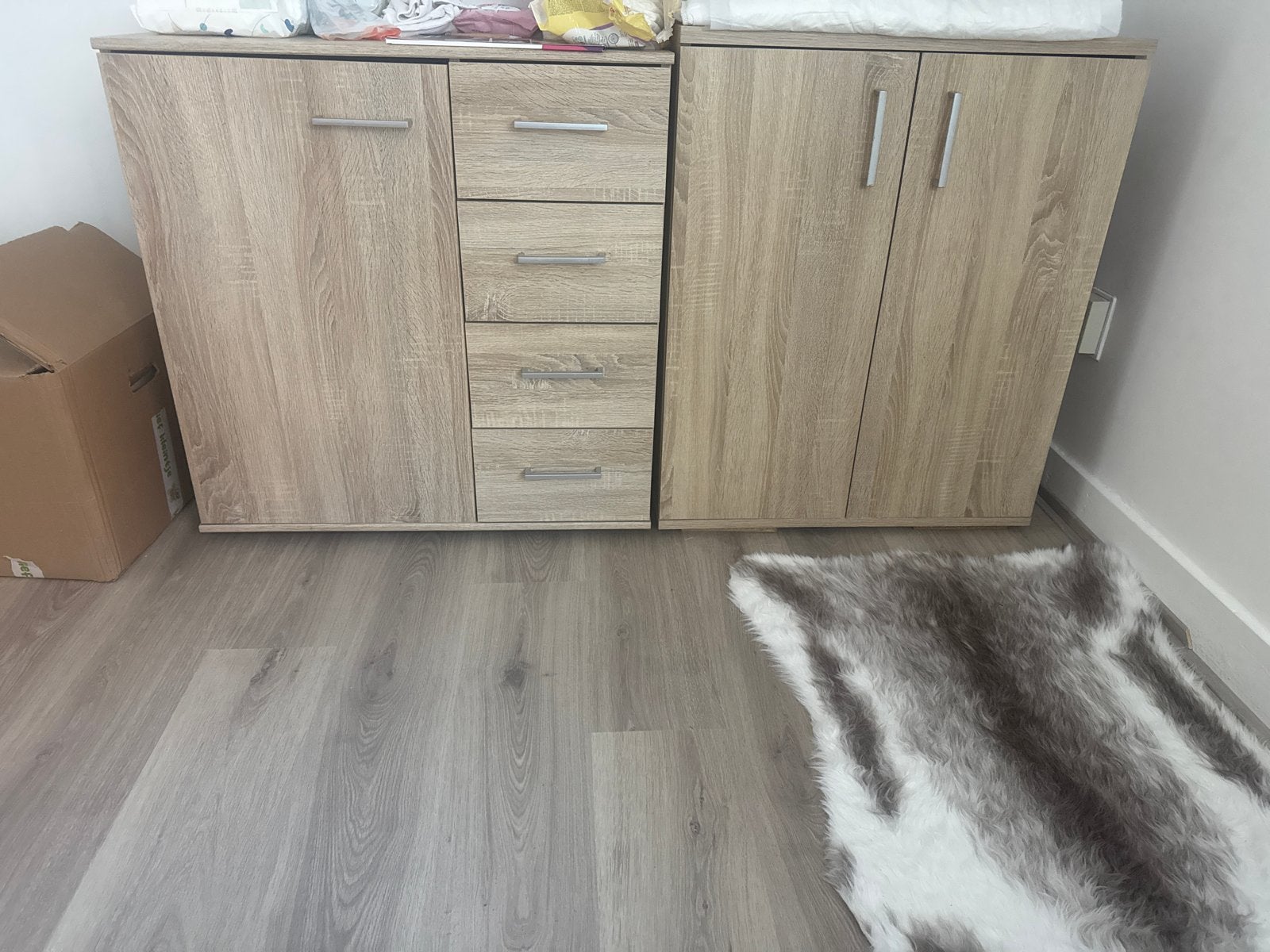 Houten Dressoir met Lades en Deuren - Zo goed als nieuw, Huis en Inrichting, Ophalen, 100 tot 150 cm, Zo goed als nieuw, Met lade(s)