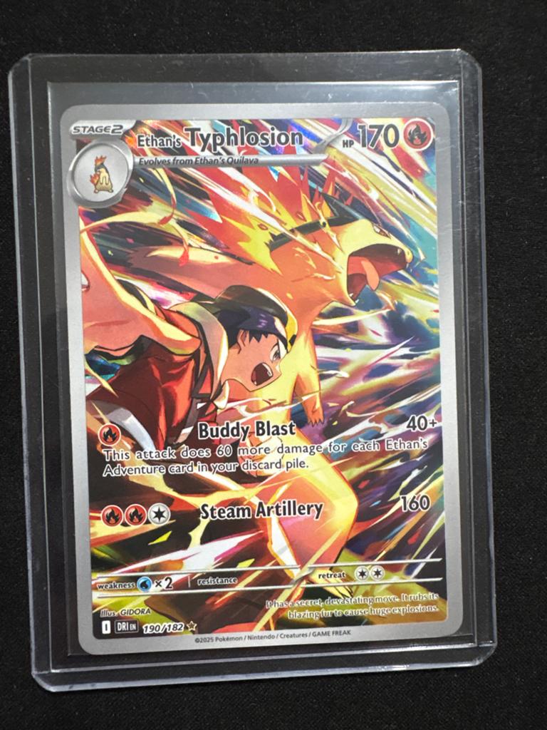 Ethan's Typhlosion 190/182 - Pokémon Kaart, Ophalen of Verzenden, Zo goed als nieuw, Losse kaart