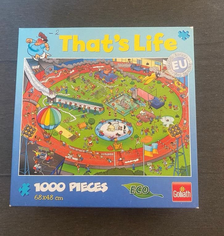 That’s life puzzel 998 stukjes, Hobby en Vrije tijd, Denksport en Puzzels, Ophalen of Verzenden, 500 t/m 1500 stukjes, Zo goed als nieuw
