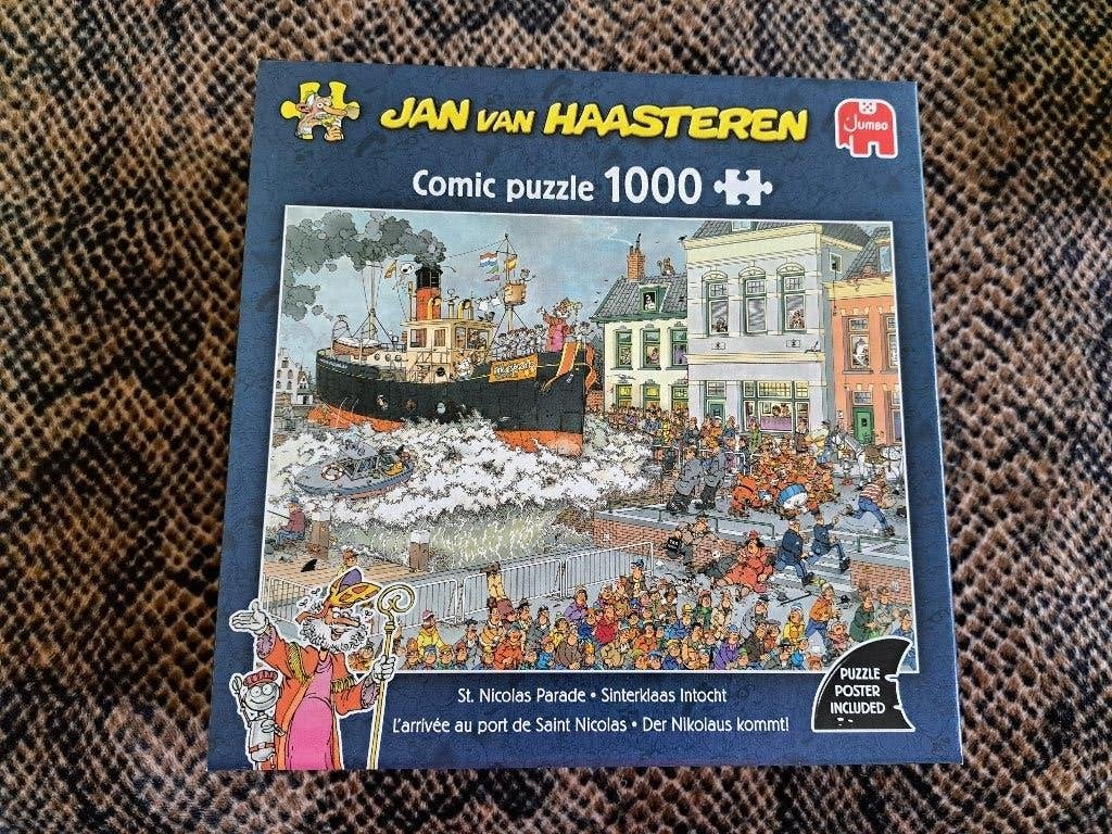 Jan van Haasteren  -  SINTERKLAAS  -  1000 st, Hobby en Vrije tijd, Ophalen of Verzenden, 500 t/m 1500 stukjes, Zo goed als nieuw