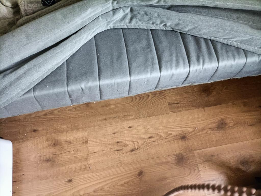 IKEA NYHAMN slaapbank/bedbank - Grijs, Huis en Inrichting, Slaapkamer | Slaapbanken, Zo goed als nieuw, 140 cm, 200 cm, Tweepersoons
