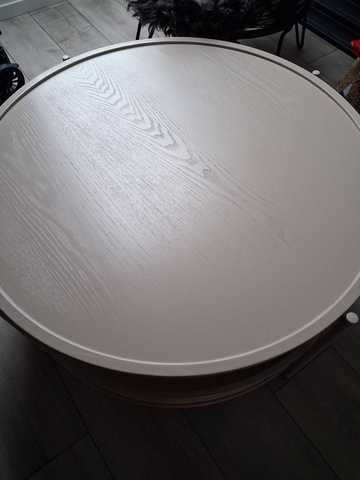zgan salon tafel 80 doorsnee, Ophalen, 100 tot 150 cm, 50 tot 100 cm, Zo goed als nieuw