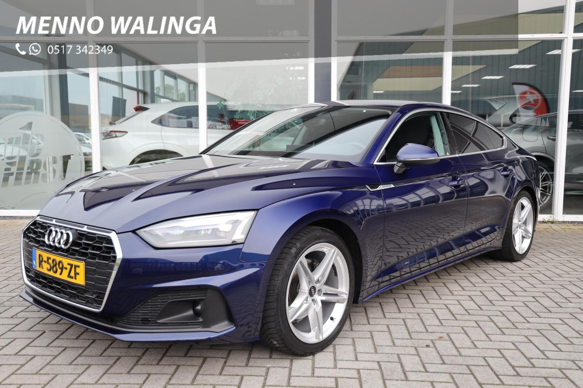 Audi A5 Sportback 35 TFSI Pro Line|Automaat|Cruise|Apple car, Auto's, Audi, Gebruikt, Euro 6, 4 cilinders, Blauw