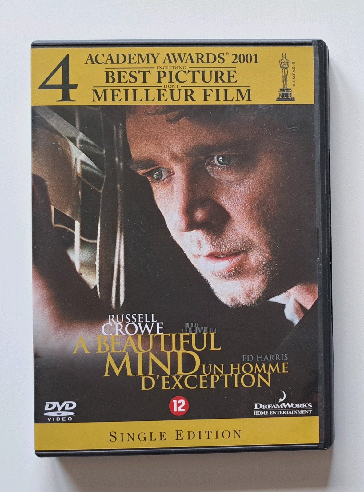 A Beautiful Mind DVD - Oscarwinnende film, Engels, Inclusief doosje, Waargebeurd drama, Nederlands