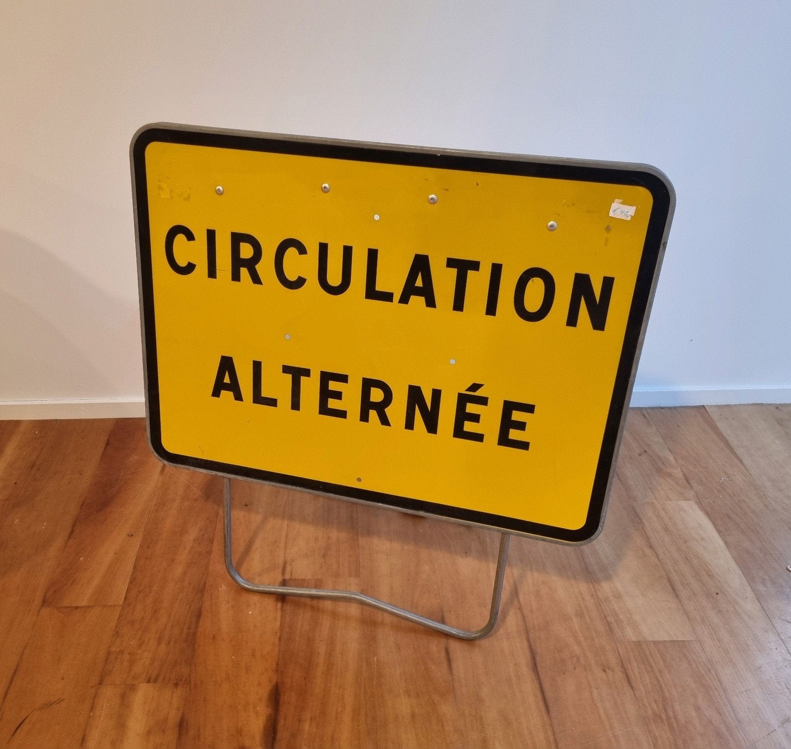 Bord circulation alternée Frankrijk metaal origineel 80 x 60, Ophalen