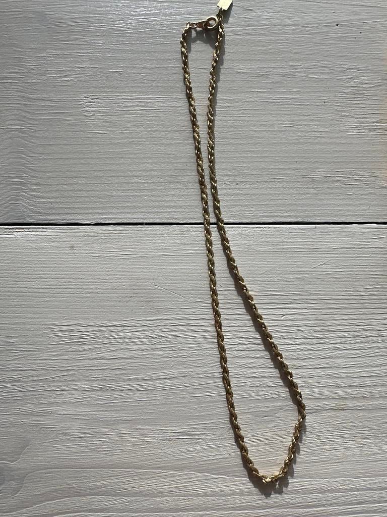 Gouden kleurige ketting, Ophalen of Verzenden, Gebruikt, Goud