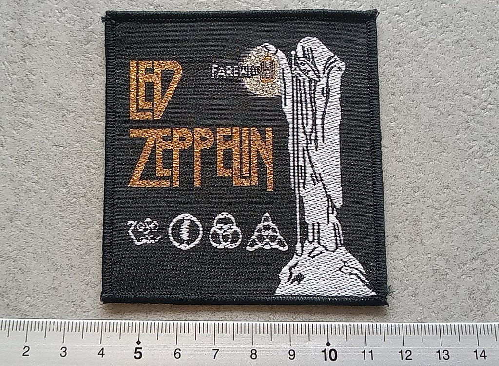 Led Zeppelin mooie vintage 1985 Farewell patch 2, Verzenden, Nieuw, Kleding