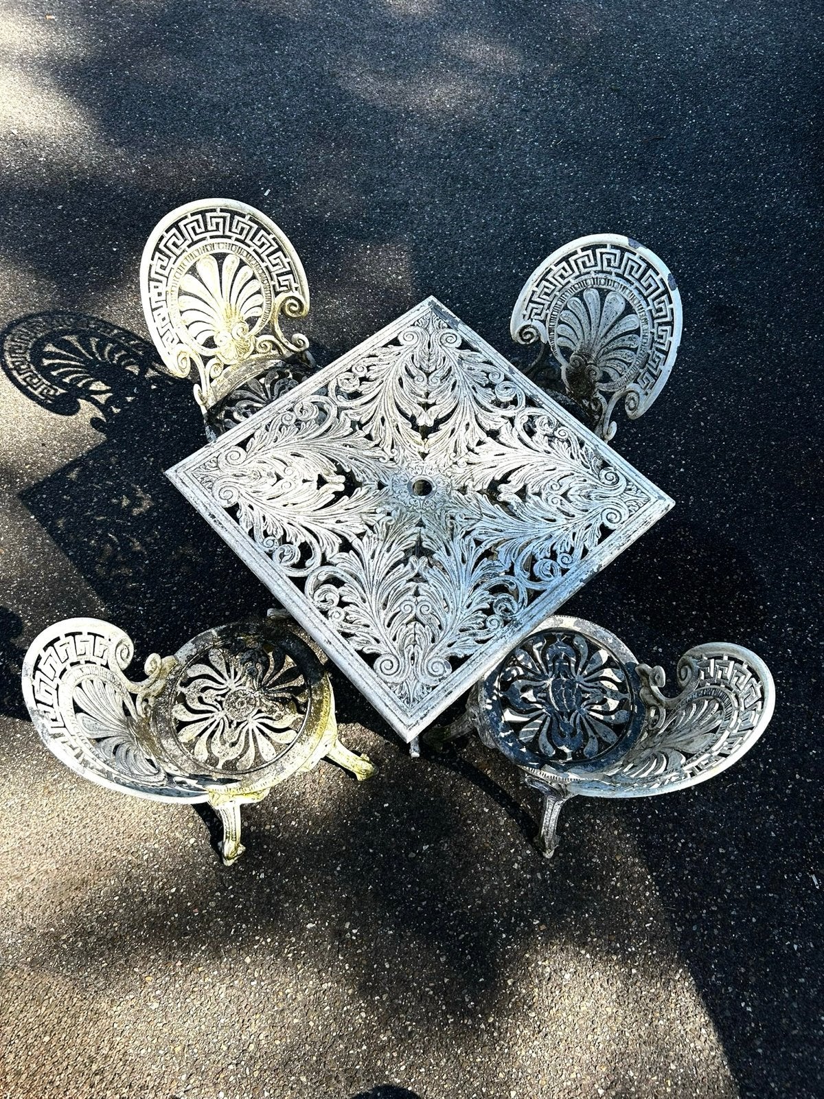 Coalbrookdale Style Aluminium Tuinset, Ophalen, Gebruikt, Eettafel, Tuinset