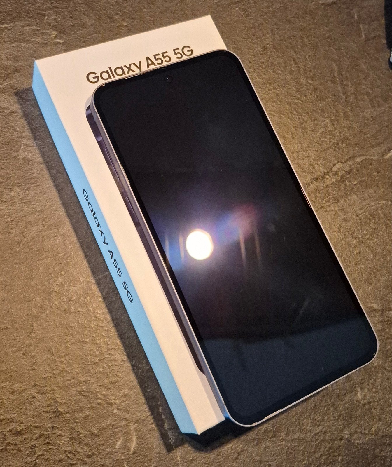 Samsung Galaxy A55 5G 128GB Navy Blue + Samsung smart hoesje, Ophalen, Blauw, Touchscreen, Zo goed als nieuw
