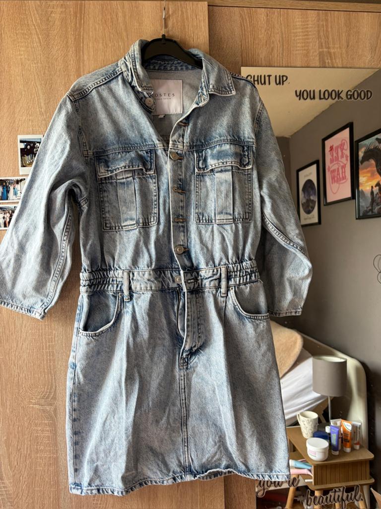 Dames spijkerjurk costes, Ophalen of Verzenden, Zo goed als nieuw, Blauw, Boven de knie